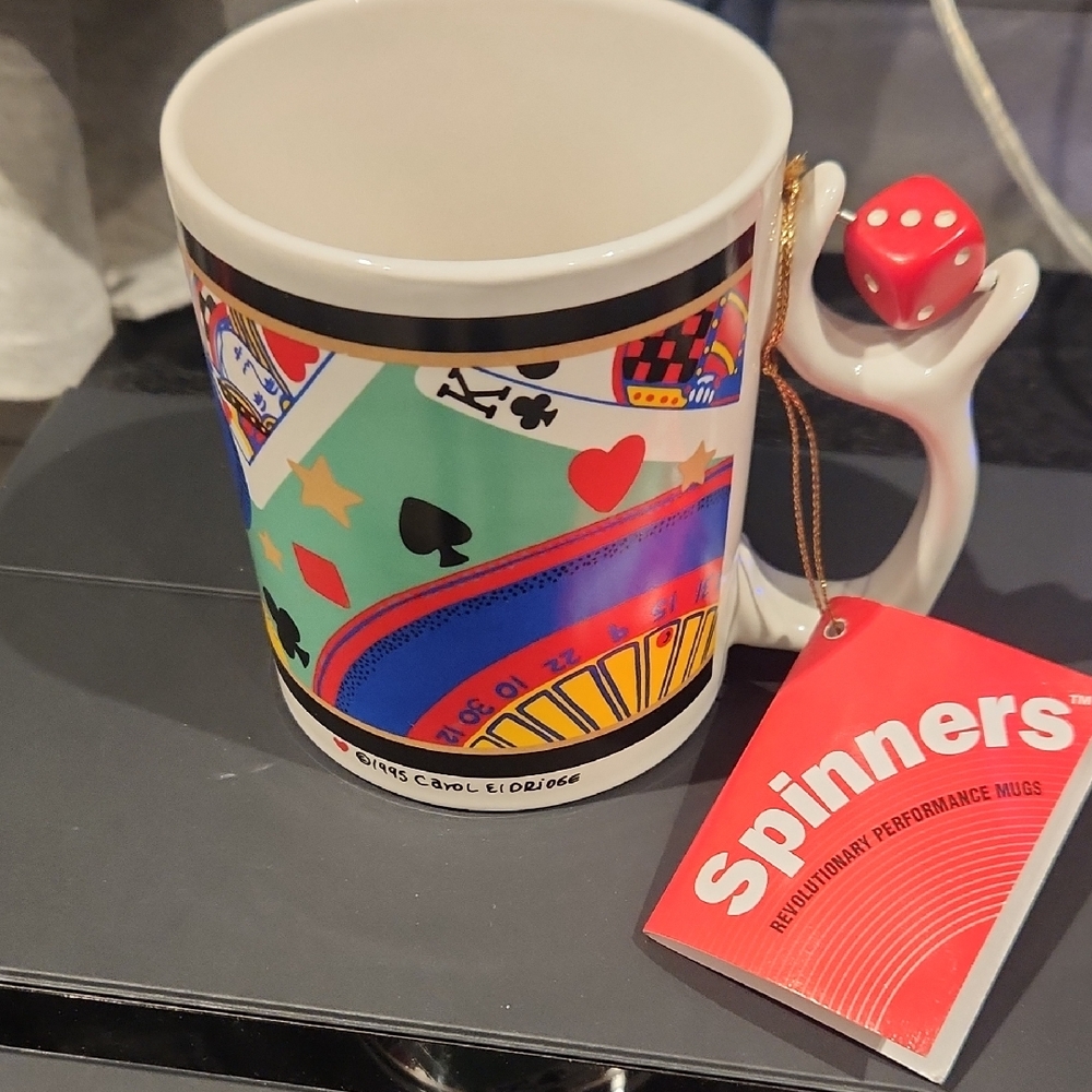 NWT Spinner Gambling Dice Coffee/Tea Mug